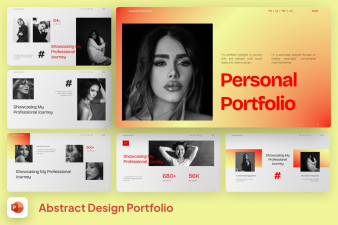 Abstract Design Portfolio PowerPoint Template